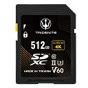 tridenite 512gb sdJ[h ǎő 245mb s, uhs-ii u3 v60 4k uhd, professional grade sdxc [J[h 