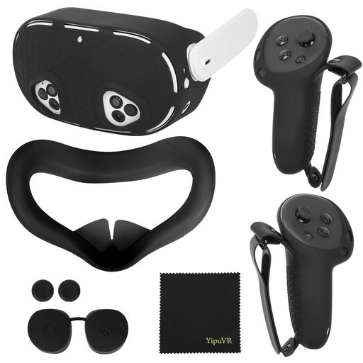 YIPUVRシリコンカバーセットメタクエスト3S用、オキュラスクエスト3S用アクセサリー、VRシリコン保護カバー、コントローラーグリップカバー、VRフェイスカバー、レンズカバー、レンズク… YIPUVRシリコンカバーセットメタクエスト3S用、オキュラスクエスト3S用アクセサリー、VRシリコン保護カバー、コントローラーグリップカバー、VRフェイスカバー、レンズカバー、レンズク…