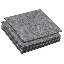 PATIKIL12x12”ランプベースフェルト10個パック2mm厚四角い柔らかい粘着性ある滑り止め傷防止フェルトグレー
