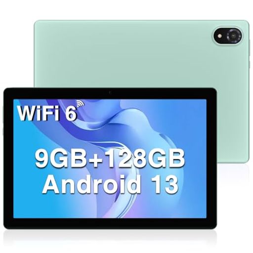 楽天Happy Hour 1414DOOGEE U10 タブレット 10 インチ WI-FIモデル ANDROID 13 タブレット PC 9GB RAM + 128GB ROM（1TB TF 拡張） 4コア 2.0 GHZ CPU タブレット WIFI+1280*800 IPS HD