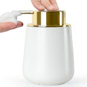 Umlacaソープディスペンサー泡ハンドソープディスペンサー手動陶器おしゃれ広口ポンプ式詰め替えボトル食器用洗剤キッチン台所洗面所お風呂場