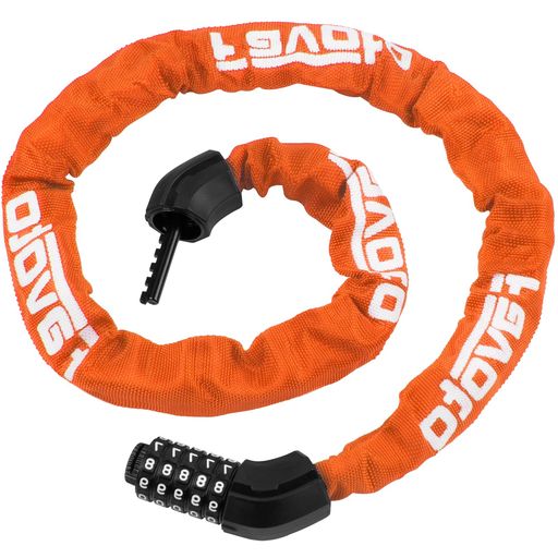 Favoto自転車鍵チェーンロック約114cm8mm5桁ダイヤル式パスワード変更可能カギ不要2層構造盗難防止ロー..