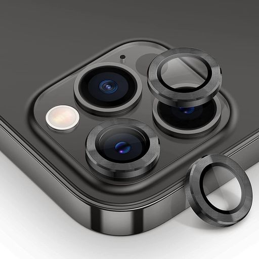 【6枚セット】AMAPC FOR IPHONE15 PRO カメラフィルム 2023 IPHONE15 PRO MAX用カメラフィルム レンズ保護カバー 薄型 強化ガラス 耐衝撃 独立型 黒縁取り 露出オーバー防止 アルミ合金 アイフォン 15プロ
