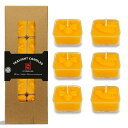 24個ティーライトキャンドルクリアカップBeeswaxTeaLightCandlesロウソク燃焼約7時間暖茶小屋/ウェディング/クリスマス/ホームインテリア