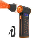 エアダスター小型電動エアダスターブロワー充電式4段階風量調整190000回転/分超高速モーター疾風級風速8000MAH大容量電動エアダスターUSBTYPE-C充...