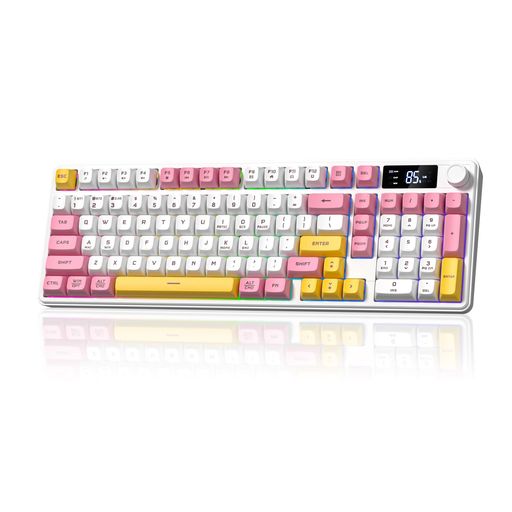 Womier DK98pro 無線キーボード 98キー ゲーミングキーボード ワイヤレス テンキー...