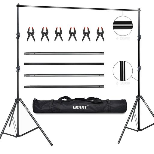 EMART 背景スタンド 280x300cm 高さ、幅調節可能 撮影スタンド 撮影用 背景スタン...