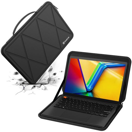 【仕様と選び方】スリーブ品番:M22T/X8013T、スリーブ内寸:32.5x20.3x2 cm(12.8x7.99x0.79 インチ)、スリーブ外寸:34.3x23x2.7 cm(13.5x9.06x1.06 インチ)、重量:約451 グラム。Smatreeは、2,000機種以上に対応した100種類以上の精密サイズを開発。お客様のPCに最適なスリーブがわからない場合は、商品詳細ページの「13 インチノートパソコンスリーブ 対応機種一覧」 をご確認ください。簡単に最適な一つを見つけることができます。 【互換性】13 インチ ASUS Vivobook 13 Slate OLED T3300/T3304 【360°全方位保護】一体成型EVAハードシェルを採用し、内蔵の強化クッション層と組み合わせることで、落下や衝撃、擦り傷からしっかりガード。外力を均等に分散し、優れた耐衝撃性能を発揮します。さらにホコリや水滴の侵入も防止。長期間の使用でも型崩れしにくく、大切なノートパソコンをしっかり守ります。
