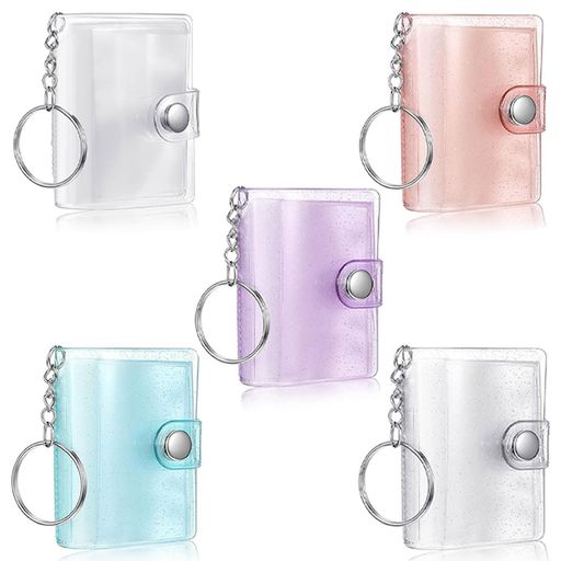 [FUYUERO]フォトアルバムキーチェーン2インチミニフォトアルバムキーチェーン20ポケットミニインタースティシャルポケット写真収納ホルダーキーチェーン付き写真カード友情結婚式卒業式…