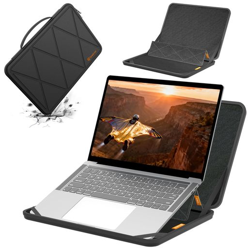 型番:MS85T スリーブ内寸: 37.5*25.3*2 cm (14.76x9.96x0.79 インチ) スリーブ外寸: 39.3*28*2.7 cm (15.47x11.02x1.06 インチ) 重量: 648 グラム 対応機種:15.6インチmouse A5-A5A01SR-A 衝撃吸収: ハードスリーブ構造で、内部には耐衝撃性を高めたクッション層を搭載。バッグやスーツケースに入れた際の誤った衝撃や傷からノートパソコンをしっかり保護します。 撥水加工: 本スリーブは耐久性に優れた280gナイロンライクラを採用し、水を効果的に弾きます。水しぶきを気にすることなくお使いいただけ、汚れた場合には丸洗いも可能です。 Smatree — あらゆるノートパソコンに最適なサイズを提供するプロテクションのパイオニア。 100種類以上の精密設計サイズで、2,000以上のノートパソコンモデルに対応しています。 ご自身のノートパソコンに合うスリーブモデルがわからない場合は、商品説明をご確認ください。 ほとんどの15.6インチノートパソコンに対応するスリーブモデルリストをご用意しております。