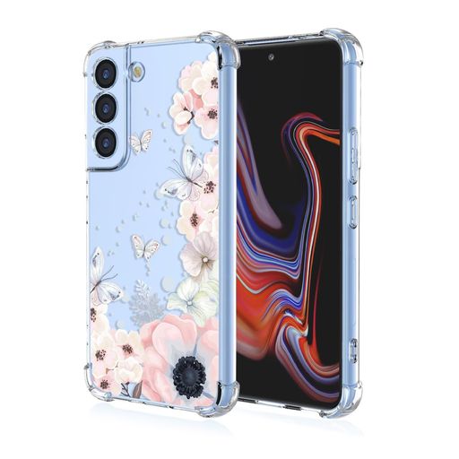 Samyje 対応 Samsung Galaxy S23 ケース 超柔らかい透明スリム 銀河 S23 TPU 携帯カバー ギャラクシー S23 保護ケース 可愛い 花柄 シリコンカバー 薄型 落下防止 耐衝撃 傷つけ防止 スマホケース - …