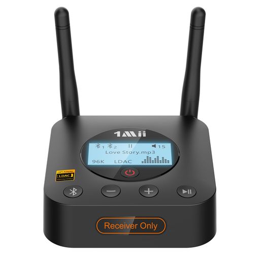 1MiiB06Pro+Bluetooth5.1レシーバーLDACHi-Res認証ブルートゥース受信機オーディオマニアレベルDAC搭載aptXHD/LL低遅延/SBC/AACHi-Fi光デジタル/同軸/3.5mmAUX/RCA