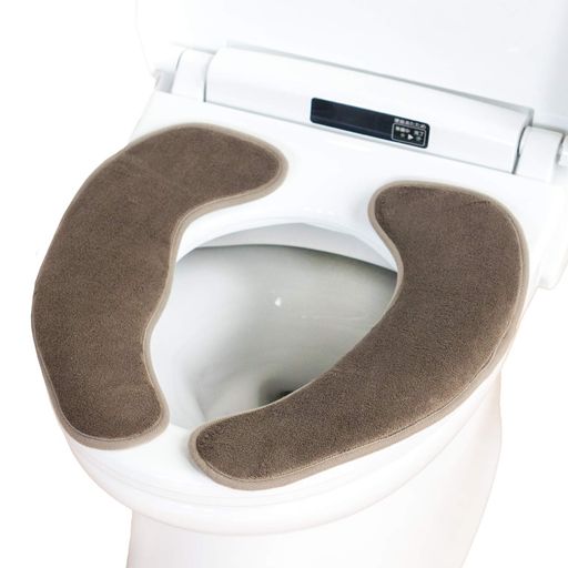 オカ(OKA)らくらく便座クッションアンジェU・O・洗浄・暖房兼用タイプブラウン(ぴったりフィット立体構造洗える吸着あたたか)