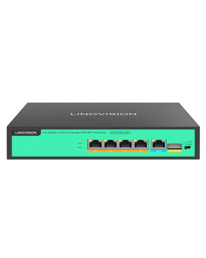 LINOVISION 4ポートフルギガビットPOE++スイッチ、内蔵96W電源、4ポートすべてがBT 90Wをサポート、PTZカメラ、ワイヤレスAP、POEライトを含むすべてのIEEE 802.3 AF/AT/BT POEデバイスに十分な電力を供給 LINOVISION 4ポートフルギガビットPOE++スイッチ、内蔵96W電源、4ポートすべてがBT 90Wをサポート、PTZカメラ、ワイヤレスAP、POEライトを含むすべてのIEEE 802.3 AF/AT/BT POEデバイスに十分な電力を供給