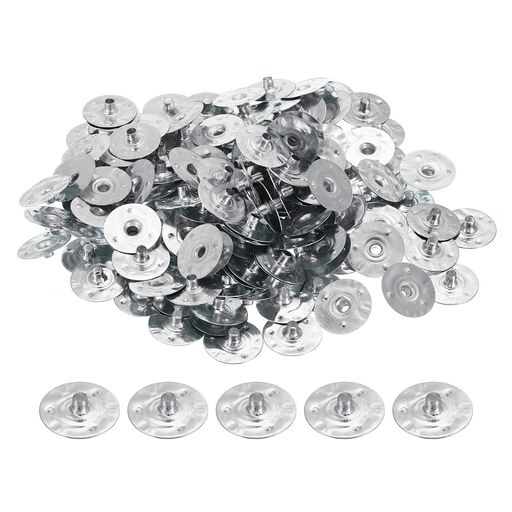 PATIKILキャンドル芯持続タブ金属20mmキャンドル芯ベーススタンドキャンドル作りDIY用シルバー250個