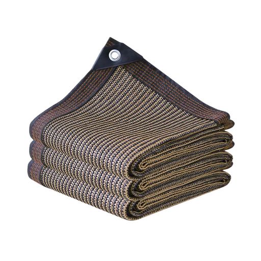 JINALEI日除けシェード屋外5M*5Mベランダ目隠し庭家窓日除けコーヒー色屋根植物園芸用遮阳ネット農業用厚みを増した高密度ポリエチレン紫外線耐性があり