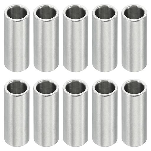 Rakuten - PATIKILM6ステンレススペーサー10個セットメタルスペーサーステンレススチール6.1mm内径x8mm外径x20mm長ステンレススチールスペーサースクリュースタンドオフ1/4”M6スクリューボルト用