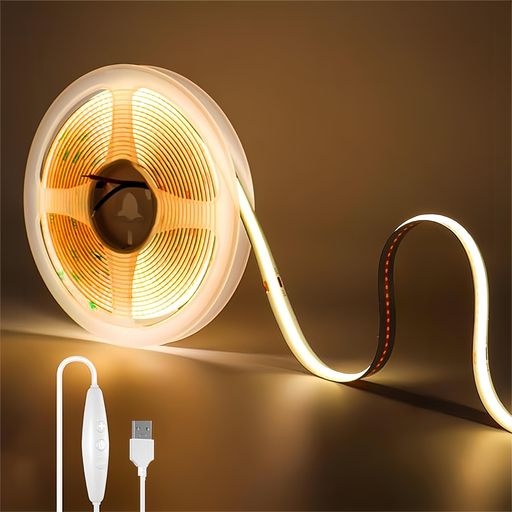 ꥢҥ(CLEARHILL)5V COB LEDȥåץ饤 Ĵåդ 2M  3000K LED320/M Ϥ...