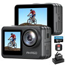 AKASO BRAVE 7 LE アクションカメラ 4K 20MP 128GBメモリカード付き IPX7本機防水 40M防水(防水ケース付属) 六軸手ぶれ補正 外部マイク対応 1350MAHバッテリー2個 リモコン付き HDMI出力 アクションカム(2)