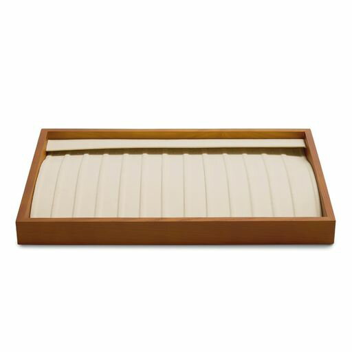 Woodtenウッドフラッブレスレット収納ボックス深灰超纖内張り高級手作り仕上げジュエリー収納/店舗ディスプレイ用35x24cm Woodtenウッドフラッブレスレット収納ボックス深灰超纖内張り高級手作り仕上げジュエリー収納/店舗ディスプレイ用35x24cm