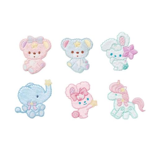 GOODCHIアイロンワッペン動物ウール6枚セットおしゃれパッチ補修刺繍アップリケDIY女の子男の子かわい..