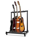 さえだギタースタンド三本収納転倒防止安定楽器スタンド折り畳み収納楽器に傷けない長持ち収納しやすいブラケット複数ギタースタンドラッカー塗装対応楽器保護「アコギ/ウ...