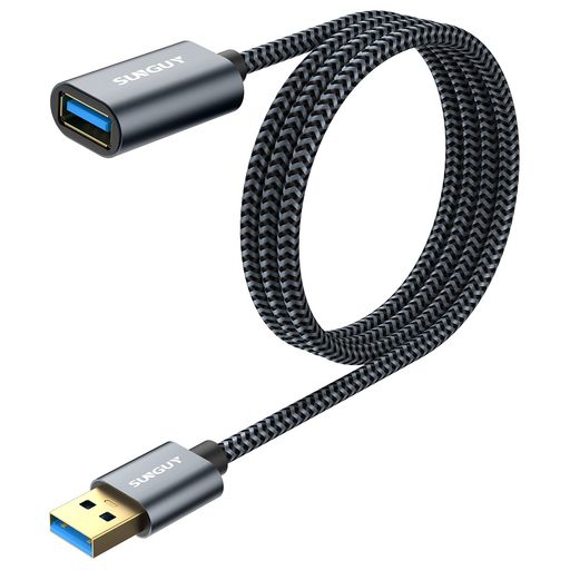 ✅【最大5Gbpsデータ転送】このUSB 3.0 タイプAオス - タイプAメス 延長ケーブルはUSB3.0規格で、ちょースピードUSBデバイス用に設計されており、転送速度は5Gbpsに達し、USB 2.0規格より10倍も速く、数秒でファイルの転送を終えます。また、USB 2.0、1.1、1.0と下位互換性もあります。 ✅【長いUSBケーブルに最適】SUNGUY USB 延長ケーブル 2M はパソコン本体と周辺機器などをUSBケーブルで接続する際に使用する延長用ケーブルです。このUSB延長コードを使用すれば、USBポートから離れて接続することが必要なデバイスを便利に繋ぐことができます。 ✅【安全かつ高耐久】USBケーブル 延長 金メッキコネクタを備えており、コネクタ接触部分も強化して、優れた質感を感じ、サビにも強く、腐食防止の金メッキコネクタは最適な信号解像度を実現、極めて高い耐久性を確保しています。また、usb a 延長 高品質ナイロンによるケーブルの柔軟性が良くて耐久性も抜群で、10,000回以上の折り曲げテストでも断線しません。
