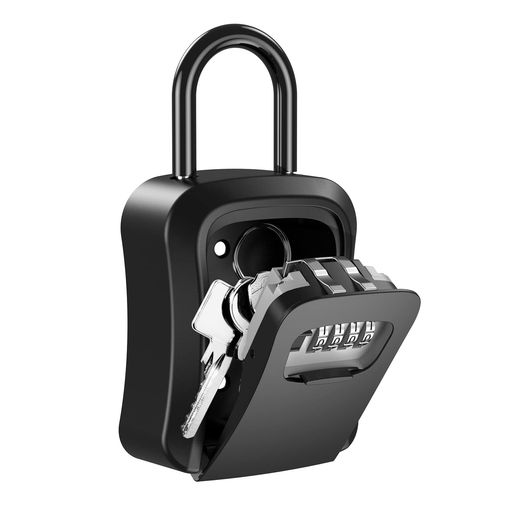 セキュリティキーボックス壁掛け鍵ボックス南京錠ロックポケットダイヤルロック4桁ダイヤル式小物キー収納防水大容量インテリアオシャレ小型暗証番号オフィスアパートマンション事…