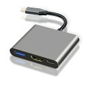 USBTypecHDMIアダプタタイプc【2025高機能版】hdmi変換SK-CinDa4K解像度hdmiポートUSB3.0高速ポートタイプ100WPD急速充電ポート変換アダプタUHDタイプシーhdmi