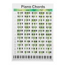 Alasumピアノコードスコアピアノの運指表プロのピアノコード音楽ノートキーボードコード表ピアノの練習ピアノコードダイアグラムピアノトレーニングガイド紙のコード表コート紙