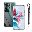 ForOppoReno11Aケース軽量TPUアジャスタブル・ランヤード付【YCJDP】耐衝撃落下防止耐摩耗性防水性指紋防止より良い滑り止めすり傷防止ストラップホールOppoReno11A保護カバー(クリア)