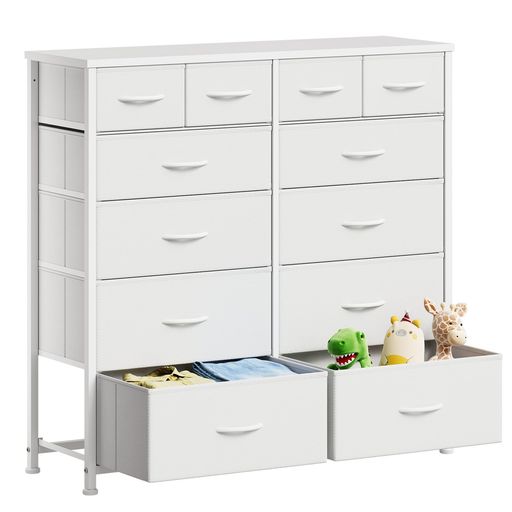 YeTomタンス収納チェストリビング収納100*29.8*100cm大容量洋服タンスたんす箪笥衣類収納引き出し付きおしゃれ収納ケース5段12杯白い