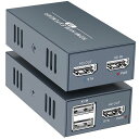 HDMIエクステンダーKVM最大45M(147FT)伝送可能対応CAT5E/6/7USBエクステンダーセット1080P@60HZ、KVM