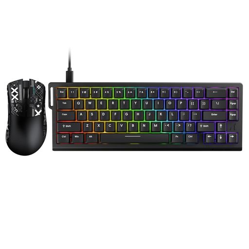 ATTACKSHARKX68HEラピットトリガーゲーミングキーボード/マウスセットRT0.01mm有線キーボー8Kポーリングレート磁気スイッチQMK支持ガスケット構造ゲーミングマウス付きトライーモードR1超軽量… ATTACKSHARKX68HEラピットトリガーゲーミングキーボード/マウスセットRT0.01mm有線キーボー8Kポーリングレート磁気スイッチQMK支持ガスケット構造ゲーミングマウス付きトライーモードR1超軽量…