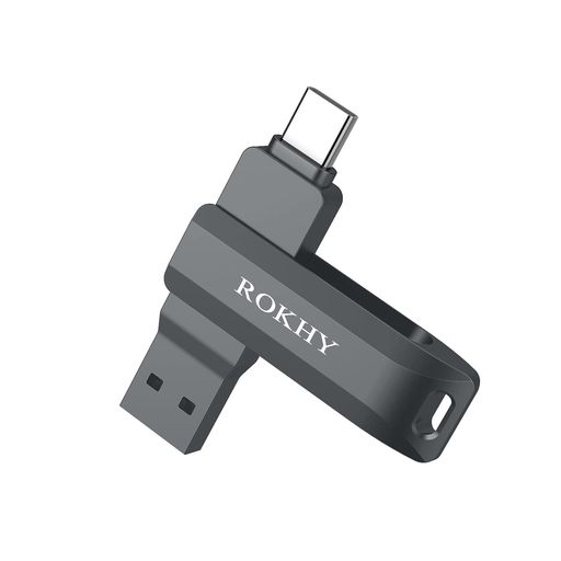 ROKHYフラッシュドライブ USBタイプC両方3.2 TECH-ANDROIDスマートフォンコンピューター、MACBOOK、CHROMEBOOK PIXEL用の2 IN 1デュアルドライブメモリースティック高速OTG-64GB ROKHYフラッシュドライブ USBタイプC両方3.2 TECH-ANDROIDスマートフォンコンピューター、MACBOOK、CHROMEBOOK PIXEL用の2 IN 1デュアルドライブメモリースティック高速OTG-64GB