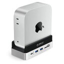 ORICO MINIDOCK MAC MINI M4用スタンド ドック 10-IN-1 USB-Cハブ 内蔵 SSD 1TB NVME M.2 TYPE 2280 10GBPS高速転送 100W PD対応 SD/TFカードリーダー HDMI USB3.2(2)