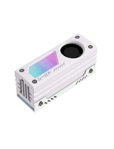 【高性能冷却とデザイン性を両立】シールドシリーズのM.2 SSDヒートシンクは、高密度アルミニウム合金製ヒートシンクと内蔵20mm PWMファンによるアクティブ冷却を採用。高速データ転送、長時間のゲームプレイ、動画編集など高負荷作業時のSSD発熱を効率よく拡散し、自作PCやゲーミングPCの外観にも調和します。 【両面サーマルパッドと金属ベース】高品質な両面サーマルパッドと金属ベースがSSDの熱をヒートシンクへ素早く伝達し、SSD全体を均一に冷却。使用するSSDやPC環境により異なりますが、温度を約5~30°C低下させ、過熱やサーマルスロットリングによる性能低下を抑えます。 【PWMファン・最大13,000RPM】耐久性に優れたボールベアリング採用の20mm PWMファンを搭載。マザーボードの4ピンPWMファン端子に接続し、設定したファンカーブに応じて回転数を制御できます。最大60,000時間の設計寿命で、長時間のSSD冷却をサポートします。 【高密度アルミ合金・コンパクト設計】高密度アルミニウム合金と耐久性に優れた表面仕上げを採用。