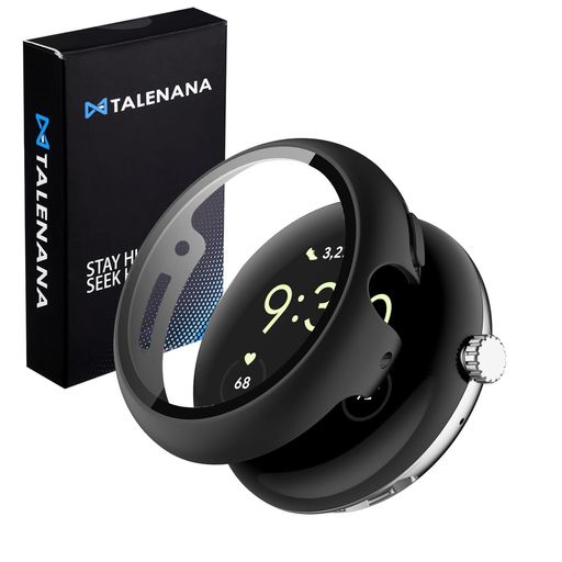 TALENANA FOR PIXEL WATCH 2/PIXEL WATCH 1 用 ケース PIXEL WATCH 2対応 保護カバー ガラスフィルム 一体型 PC素材 全面保護 超薄型 装着簡単 耐衝撃 高透過率 指紋防止 傷防止 PIXEL