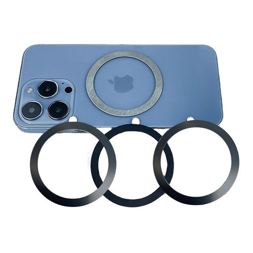 MAGSAFE リング 薄型 アルミニウム合金の耐食性 軽くて 薄いデザインDIY リング 3個入 ワイヤレス充電対応キット ワイヤレス充電用 55 × 45MM 磁気増強 マグセーフ シール IPHONE15/15PLUS/15PRO/15PRO