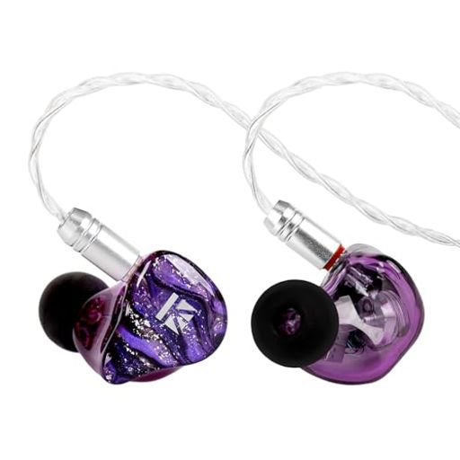 YinyooKBEARKB16Cepheus2DD+6BAイヤホン有線イヤモニHIFIイヤフォン有線デュアル磁気回路&ダイナミックドライバー+6個KBEARカスタムBAユニット樹脂製フェースカバーPC製クリアキャビティ