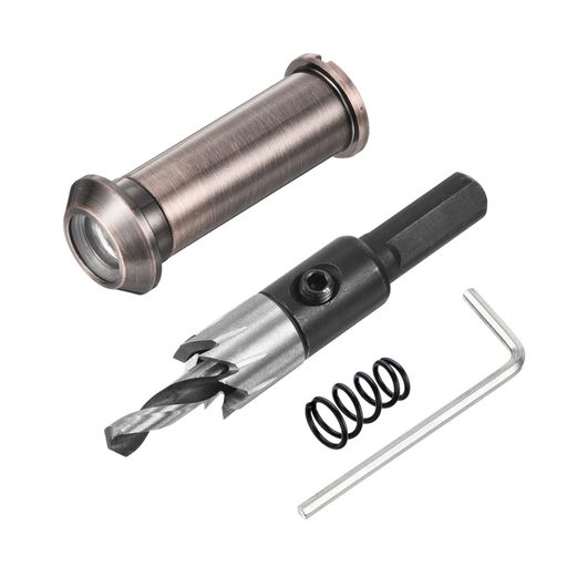 PATIKIL1/2”ドアビューアーピープホール亜鉛合金プライバシードアビューアー180度1-3/8”から2-3/8”ドア..