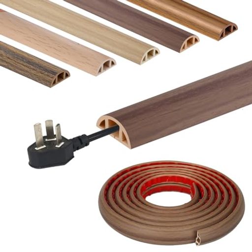 配線カバーケーブルカバー配線隠しコード隠し木目フロアコードカバー床用PFIRHAS配線モールコードカバ..