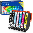 LXTEKIC6CL70L互換インクカートリッジエプソン(EPSON)用IC70L70Lさくらんぼインク6色セット+黒1本(合計7本)大容量/説明書付/残量表示/個包装EP-306EP-706AEP-805AEP-805AW