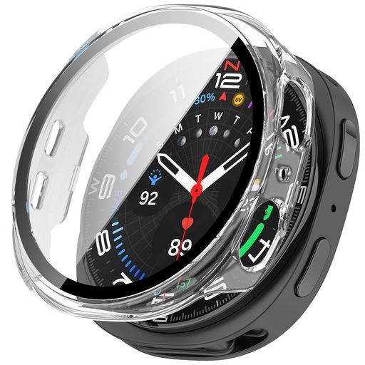 SeGinnケースGalaxyWatch840mm対応保護カバーPC素材全面保護耐衝撃強化ガラスギャラクシーウォッチ8カバー高透過率キズ防止指紋防止軽量装着簡単galaxywatch840mm用