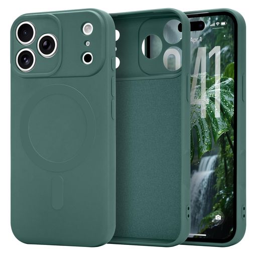 Lafunda iPhone 17 Pro 用 ケース MagSafe対応 TPU シリコン カバー 軽量 薄型 指紋防止 マグネット搭載 レンズ保護 耐衝撃 傷付き防止 ソフト素材 マット質感 落下防止 マイクロファイバー裏地付き…