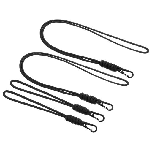 PATIKILネックトラップキーホルダー落下防止長さ調整可能4本入ネックレス腕コードストラップメタル製鍵..