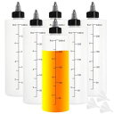 6個セット250mlプラスチックボトルドロッパーボトル半透明目盛り付きプラモデル塗料小分けボトルスポイトボトル塗料液体容器希釈/実験/手芸/アート多用途3個漏斗付き