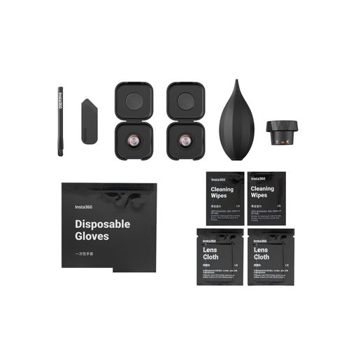 Insta360 X4 Air のアウターレンズを外出先でも簡単に取り外して交換できる便利なキット。 レンズは完全に交換可能なので、不慮の破損を心配したり、修理を待つ必要がありません。 レンズの交換とクリーニングを自宅で行うために必要なすべてのツールが付属します。 このキットは、湿度60%未満の清潔でほこりのない屋内環境で使用します。交換手順については、チュートリアルをご覧ください。