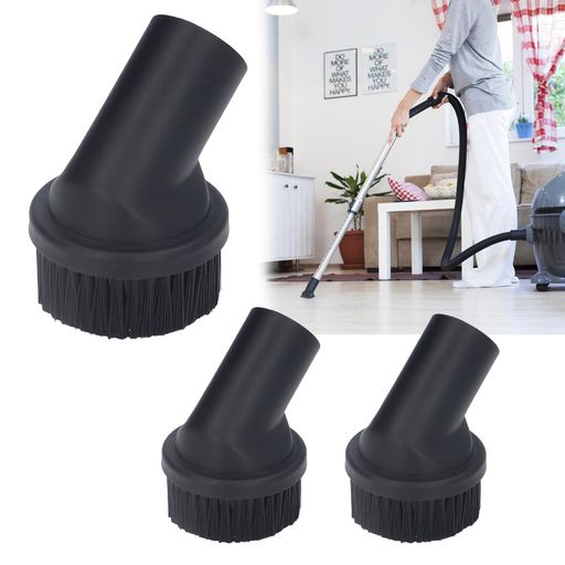 3個入り掃除機ブラシヘッド掃除機ブラシノズル汎用35mm/1.38in内径掃除機ヘッドブラシ掃除機丸ブラシ掃除機毛ブラシ丸型ダストブラシ掃除機アタッチメントソファの隙間を掃除する