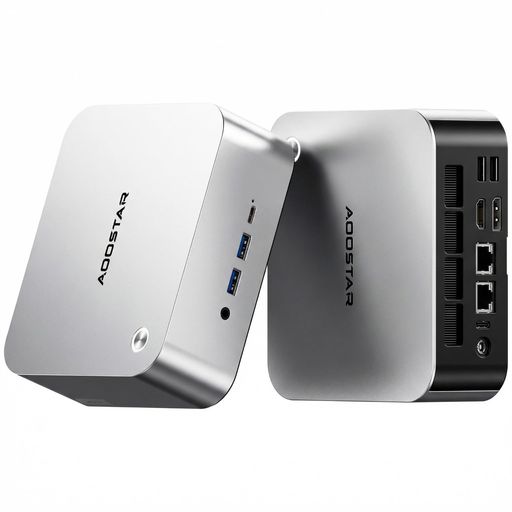 AOOSTAR MACOミニPC Ryzen 7 Pro 8845HS (8C/16T, up to 5.1GHz) 16GB DDR5 1TB SSD(256GB+16TB拡張可能)、Mini PCは…